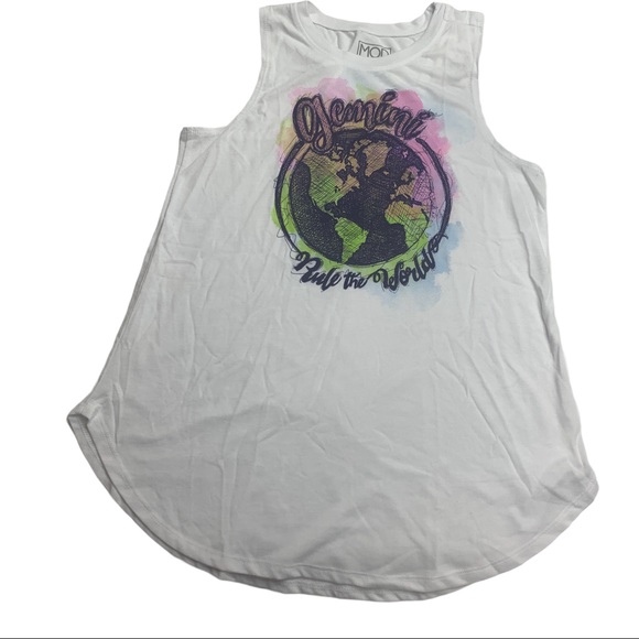 Modern Lux Women's Gemini Rule The World White M - Picture 2 of 7